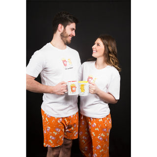 Popcorn and Butter XS Orange Unisex Lounge Pants