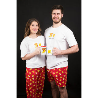 Beer and Pizza XS Red Unisex Boxers