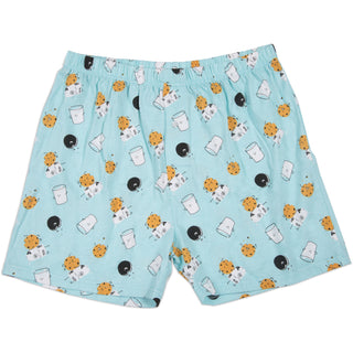 Milk and Cookies Light Blue Unisex Boxers