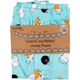 Milk and Cookies Light Blue Unisex Boxers