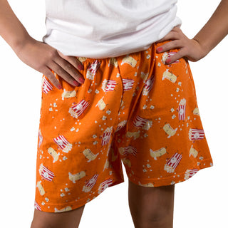 Popcorn and Butter M Orange Unisex Boxers