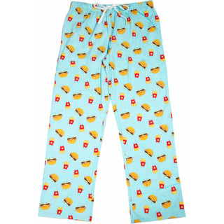 Cheeseburger and Fries Light Blue Unisex Lounge Pants