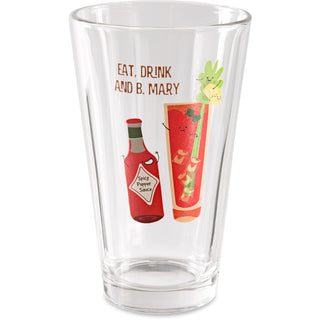 Bloody Mary 16 oz Pint Glass Tumbler