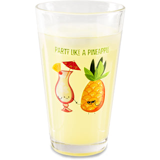 Pina Colada 16 oz Pint Glass Tumbler