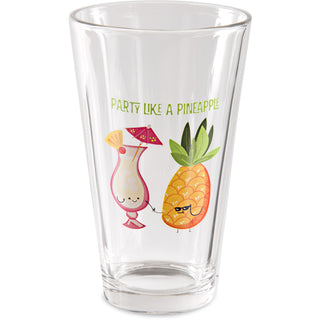 Pina Colada 16 oz Pint Glass Tumbler