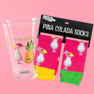 Pina Colada 16 oz Pint Glass Tumbler