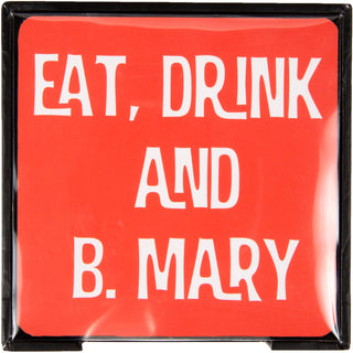 Bloody Mary 4" Coaster Set with Box (4 Piece)