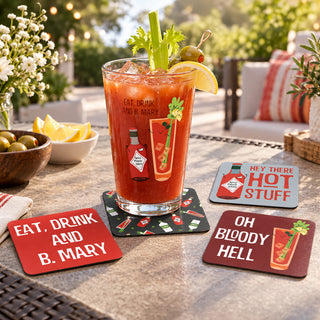 Bloody Mary 4" Coaster Set with Box (4 Piece)