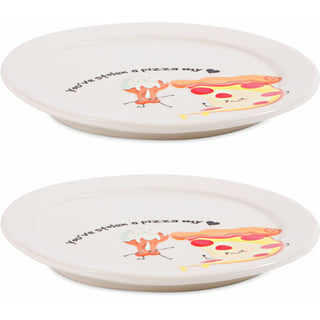 Pizza My Heart  7" Appetizer Plates
(Set of 2)