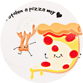 Pizza My Heart  7" Appetizer Plates
(Set of 2)