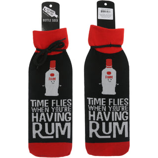 Having Rum Knitted Bottle Sock