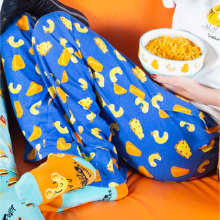 Mac & Cheese XS Blue Unisex Lounge Pants