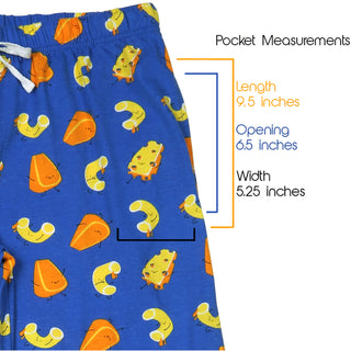 Mac & Cheese XS Blue Unisex Lounge Pants