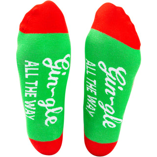 Gin-gle 4" Ornament  with Unisex Holiday Socks