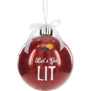 Get Lit 4" Ornament  with Unisex Holiday Socks