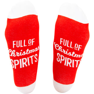 Christmas Spirits 4" Ornament  with Unisex Holiday Socks