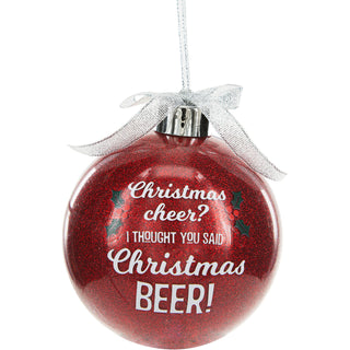 Christmas Beer 4" Ornament  with Unisex Holiday Socks