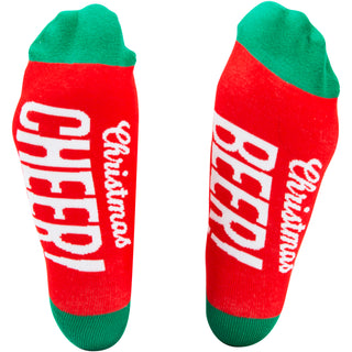 Christmas Beer 4" Ornament  with Unisex Holiday Socks