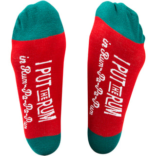 Rum-Pa-Pa-Pum 4" Ornament  with Unisex Holiday Socks