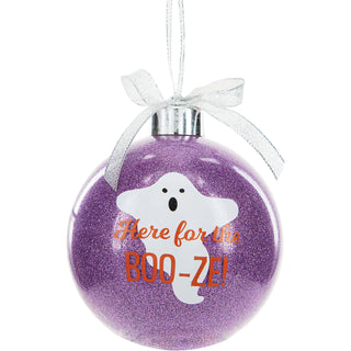 Boo-ze! 4" Ornament  with Unisex Holiday Socks