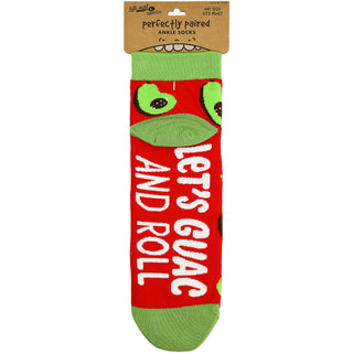 Taco and Avocado Cotton Blend Ankle Socks