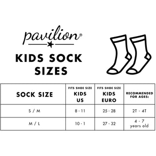 Pizza S/M Youth Cotton Blend Crew Socks