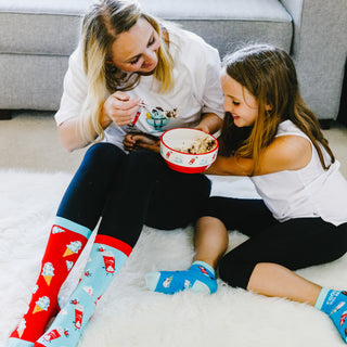 Ice Cream S/M Youth Cotton Blend Crew Socks