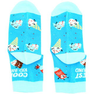 Ice Cream M/L Youth Cotton Blend Crew Socks