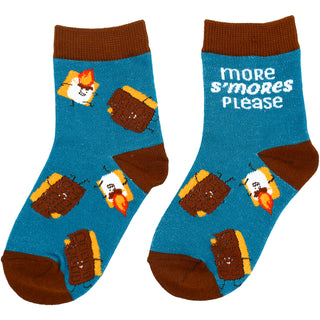 S'mores S/M Youth Cotton Blend Crew Socks