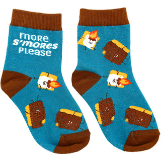 S'mores S/M Youth Cotton Blend Crew Socks