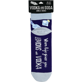 Vodka Soda Cotton Blend Ankle Socks