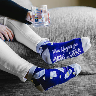 Vodka Soda Cotton Blend Ankle Socks