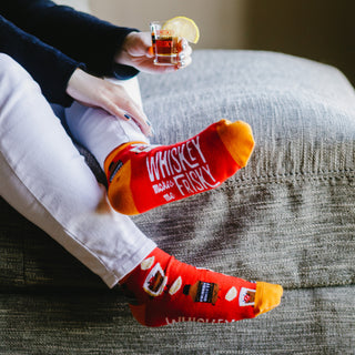 Whiskey Cotton Blend Ankle Socks
