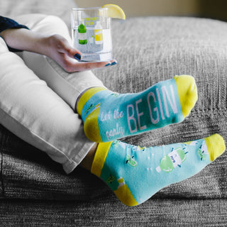 Gin and Tonic Cotton Blend Ankle Socks