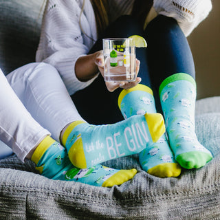 Gin and Tonic Cotton Blend Ankle Socks