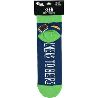 Beer Cotton Blend Ankle Socks