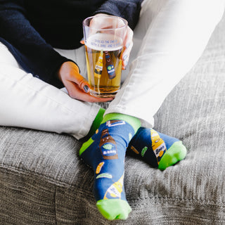 Beer Cotton Blend Ankle Socks