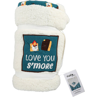 Love You S'more 45" x 50" Sherpa Blanket