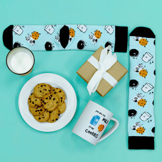 Milk to My Cookies 18 oz Mug and Sock Set