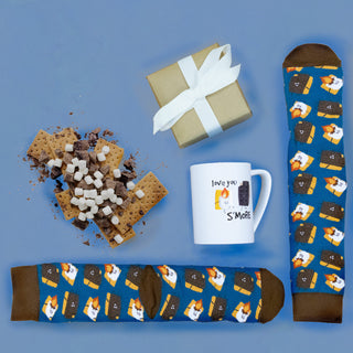 Love You S'more 18 oz Mug and Sock Set