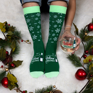 Christmas Wine Unisex Crew Socks
(Set of 4 )