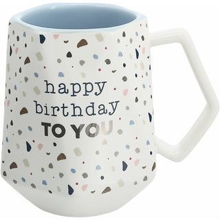 Happy Birthday 17 oz Geometric Cup