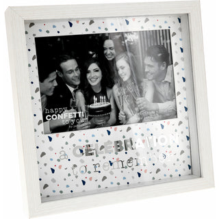 Celebration 7.5" Shadow Box Frame
(Holds 6" x 4" Photo)