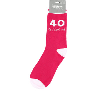 40 & Fabulous Ladies Crew Sock