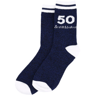 50 & Still Fabulous Ladies Crew Sock