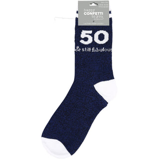 50 & Still Fabulous Ladies Crew Sock