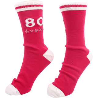 80 & Inspiring Ladies Crew Sock