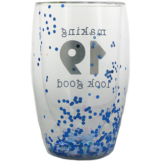 19 Look Good 14 oz Double-Walled Glass