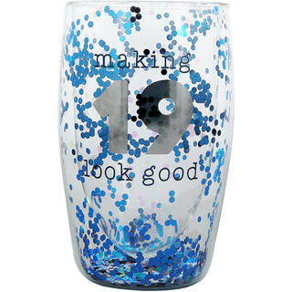 19 Look Good 14 oz Double-Walled Glass