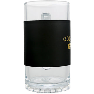 Grad 16 oz Glass Stein with PU Leather Wrap